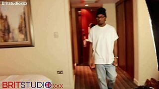 19 Year Old British Teen Gives First-Time Interracial Handjob To Huge Black Cock Neighbor