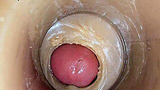 Super Cum Fills Tight Pussy in Close-Up 4k Asmr