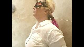 Hey sexy blonde first time facefucked deepthroat submissive with cumshot humiliation