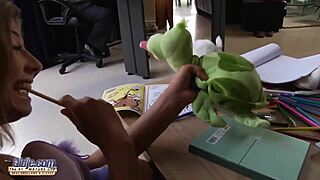 Playful 18yo Seduces Grandpa for Hard Fuck and Cum Swallow