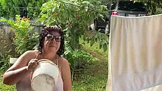 Public outdoor spot turns heads with big assets on display