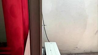 My horny stepsister craves my cock while washing clothes