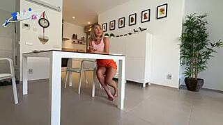 she blows him hard with that anal plug buzzing till she squirts everywhere