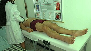 dude your cock's rock hard for this sexy nurse in uniform huh?