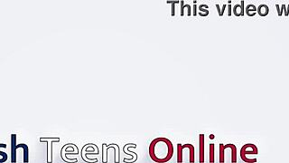 British 18-Year-Old Student, Does Machine Make You Squirt Hard?!