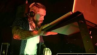 😏 shy blonde in glasses deepthroats monster cock in dj booth then slammed doggystyle on turntables!