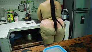 Fucking girlfriend's sister in kitchen