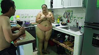 Fucking girlfriend's sister in kitchen