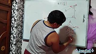 19 year old asian nerd student bangs teacher in bedroom