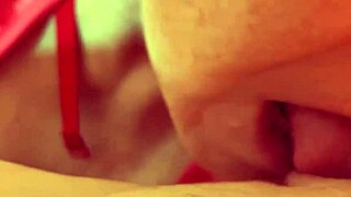 granny in stockings and corset moans as she rides cock like little red riding hood