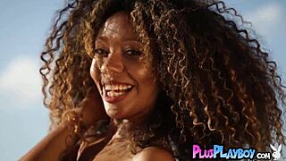 Does Curly Ebony Jossa Nova's Perfect Big Ass Tempt You to Rip Clothes Off?