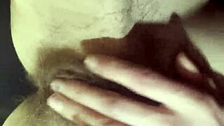 Teacher Fingers Dripping Hairy Pussy to Orgasm in Passionate Break Session