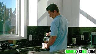 hey wife, watch me deepthroat your hubby while he fucks your stepsis in taboo ffm 3some?