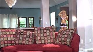 Beautiful Blonde Milf Holly Wellin Deepthroats Monster Cock in Heels