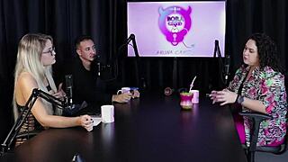 blonde beauty marina karam joins bruna carlos in sheer red lingerie reveal