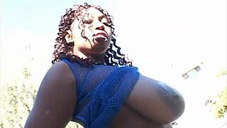 Delotta Brown Takes Big Black Cock Doggystyle and Cowgirl Riding