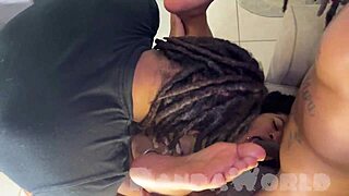 i love watching my ebony slut get spit roasted by two bbc boyfriends in rough anal double penetration
