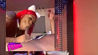 stars shining overhead while ebony babe sloppy deepthroats monster bbc spits licks balls then facial cumshot explosion pov