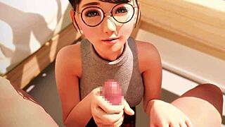 petite japanese hands stroke cock pov handjob tease