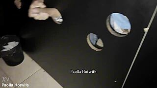 Paolla hotwife mom screams riding huge black cock at swing house gloryhole