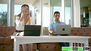 hey wife, watch me deepthroat your hubby while he fucks your stepsis in taboo ffm 3some?