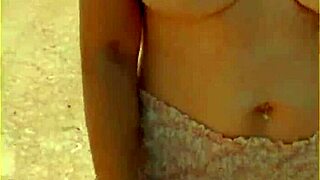 Wifey Strips Shirt, Reveals Shaved Tits Outdoors - Dare You Peek More?