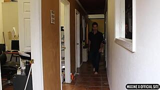 salacious slave bound deepthroats screaming under femdom big tits fingering