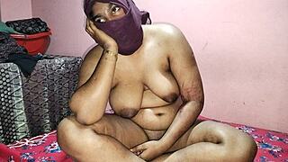 Indian Schoolgirl Stares at Condom with Huge Natural Tits Exposed First Time