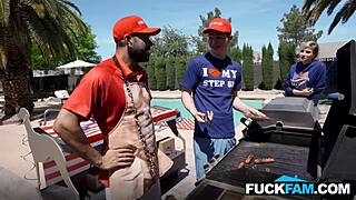 petite penelope kay's big ass gets fucked pov by stepmom's husband josh rivers while she faints watching stepson pound