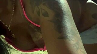 the blonde brazilian trans crossdresser got milked raw on the street by a black guy.