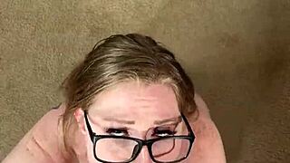 lexi takes massive bbc deepthroat until he unloads cum down her throat