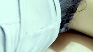 my friend's sister sneaks in for juicy pussy fuck and full cum enjoy in the room 😈🍆