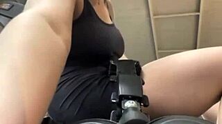 Ready to watch her train hard then fuck wildly in the gym?