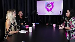 blonde beauty marina karam joins bruna carlos in sheer red lingerie reveal