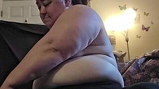bbw brunette milf stretches naked in homemade yoga tease