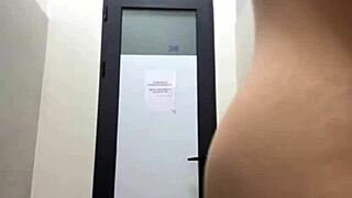 Gym toilet turns into spot for risky public couple sex