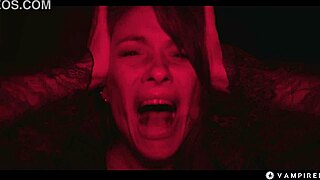 octokuro's huge-titted vampirella cosplay dominates sata jones lesbian hard