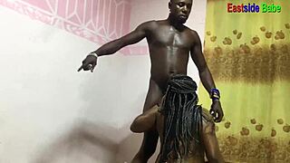 Innocent hostel turns into massive bbw ebony bbc threesome creampie chaos