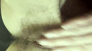 Teacher Fingers Dripping Hairy Pussy to Orgasm in Passionate Break Session