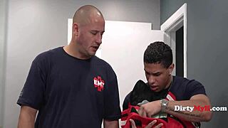 Paramedics Pound Stuck Step Mom's Wet Pussy and Ass in Bathroom Uniform Roleplay! 🍆🚑