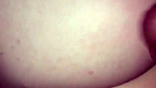 dude jack off that monster cock all over her petite interracial teen booty now