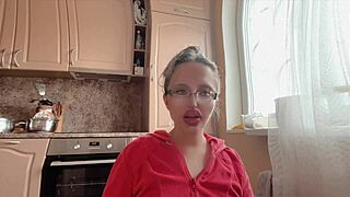 huge kinky fetish babe with glasses and long nails teases her wild desires