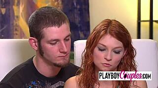 Couples play intimate oral games at the swinger party