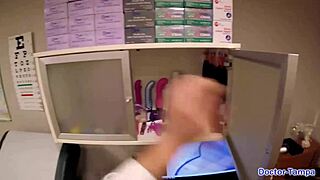 Dr Tampa Gives Selena Perez Latex Gloved Deepthroat Exam