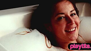 Ever seen a petite ukrainian milf bare her bubble butt in the tub?