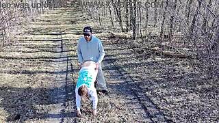 Drone Watches Us FUCK MILF Wife with Monster Cock Outside!