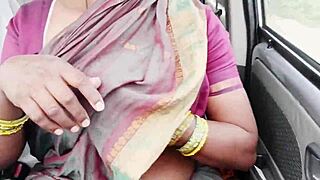 Big Boobs Maid Gets Wet Pussy Fucked in Car with Dirty Talk