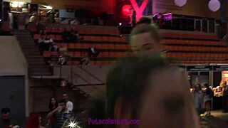 two cute shaved russian brunettes lick pussies on european cam