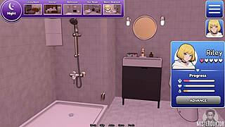 bunkered with cute femboy close-up small cock play 😏💦