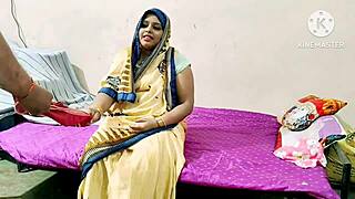 horny indian mature mommy sucks and fucks big cock doggystyle rough homemade with dirty talk